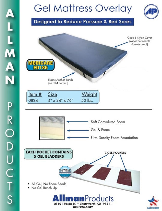 Gel Mattress Overlay – Allman Products